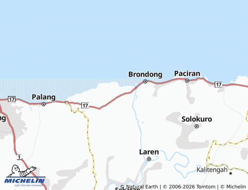 MICHELIN Sedayulawas map - ViaMichelin