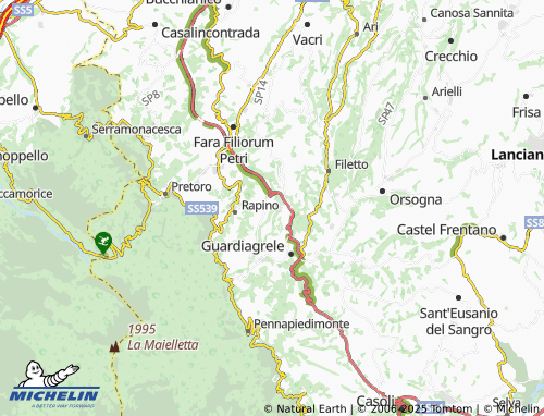 Carte MICHELIN Santa Lucia - ViaMichelin