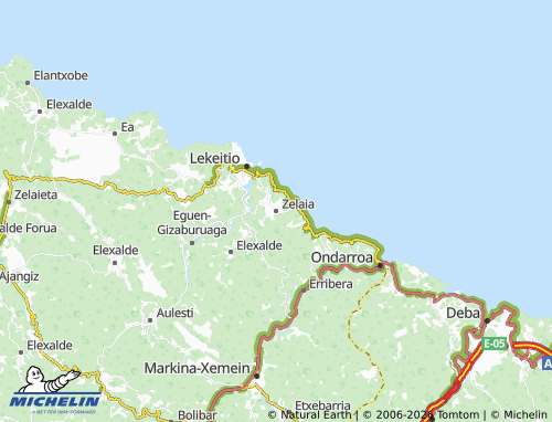 MICHELIN Zelaia map - ViaMichelin
