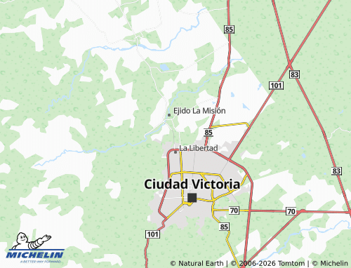 Mappa MICHELIN Vamos Tamaulipas 4 - ViaMichelin