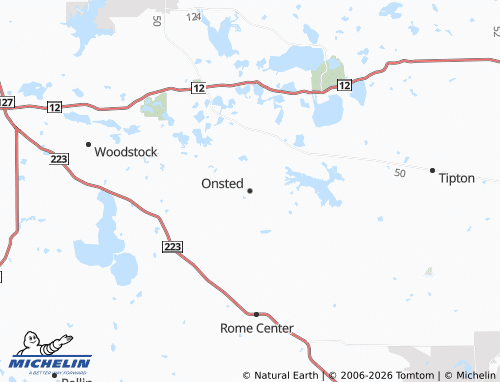 Mapa MICHELIN Onsted - ViaMichelin