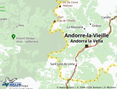 MICHELIN-Landkarte Os de Civís - ViaMichelin