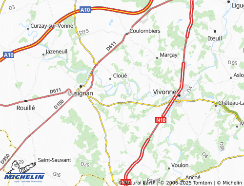 MICHELIN Chincé map - ViaMichelin