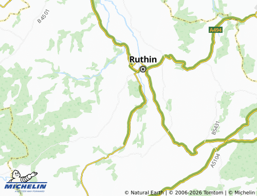 Mappa MICHELIN Efenechtyd - ViaMichelin