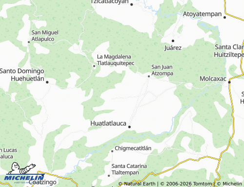 Mappa MICHELIN Ahuatempa - ViaMichelin