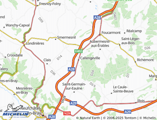 Mappa MICHELIN Callengeville - ViaMichelin