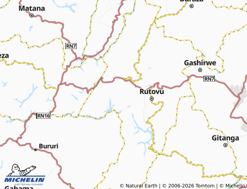 Mappa MICHELIN Nyakarambo - ViaMichelin