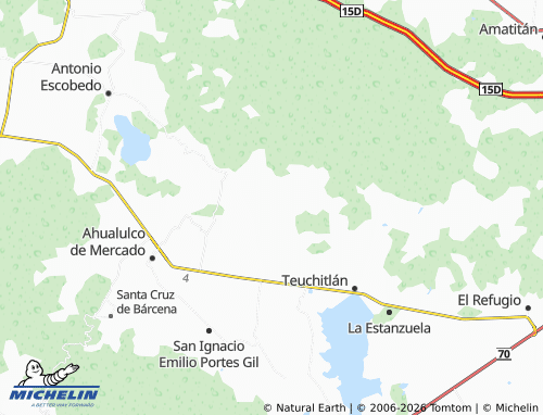 Mapa MICHELIN La Peñita - ViaMichelin