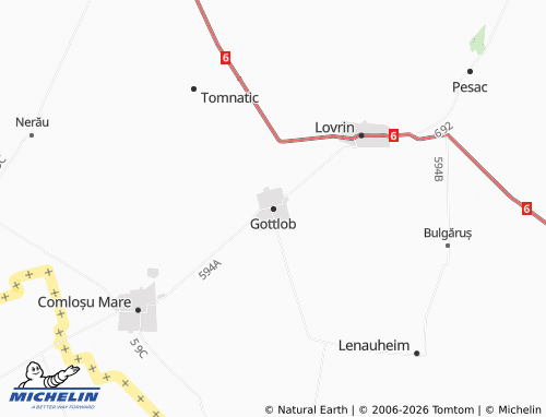 Mappa MICHELIN Gottlob - ViaMichelin