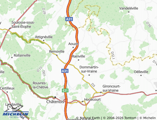 Mapa MICHELIN Rainville - ViaMichelin
