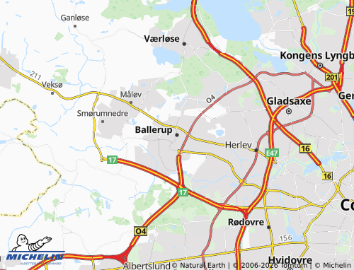 MICHELIN-Landkarte Ballerup - ViaMichelin
