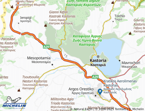 MICHELIN Lefki map - ViaMichelin