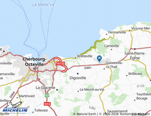 MICHELIN Bretteville map - ViaMichelin
