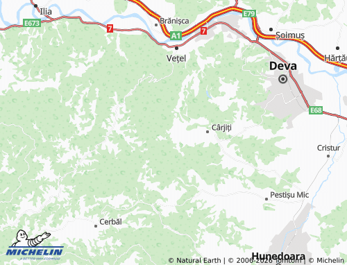 Mappa MICHELIN Chergheș - ViaMichelin