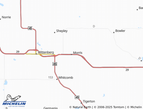 MICHELIN Morris map - ViaMichelin