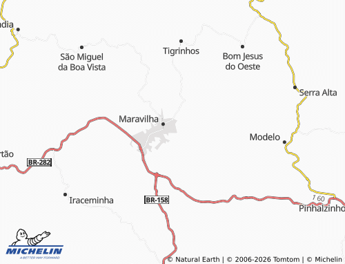 Mapa MICHELIN Bela Vista - ViaMichelin