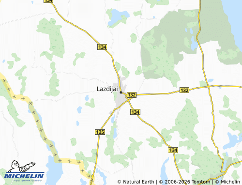 Mapa MICHELIN Lazdijai - ViaMichelin