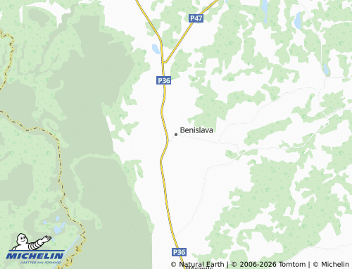 Mapa MICHELIN Benislava - ViaMichelin