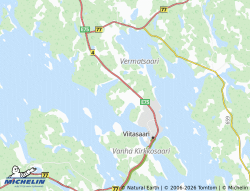 MICHELIN Kurkela map - ViaMichelin