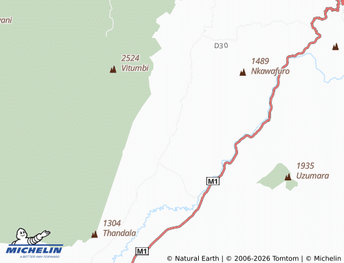 MICHELIN Mbulunji map - ViaMichelin