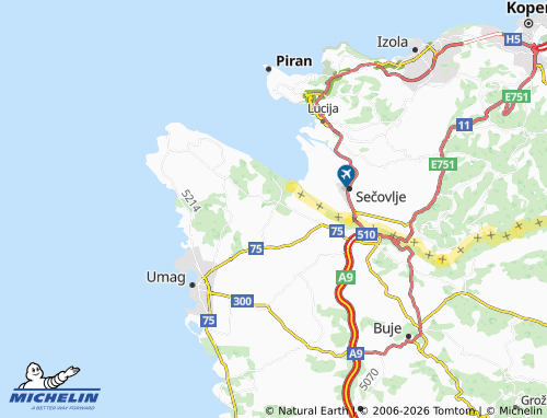MICHELIN-Landkarte Valica - ViaMichelin