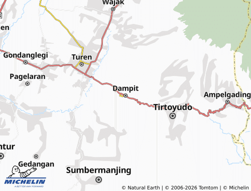 Carte MICHELIN Dampit - ViaMichelin