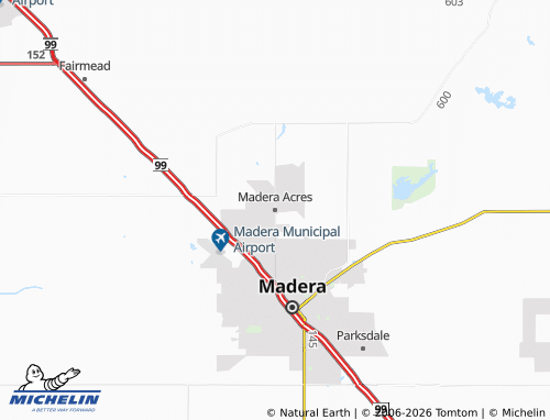 Mappa MICHELIN Madera Acres - ViaMichelin