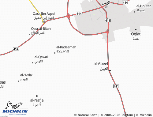Carte MICHELIN al-Sameera' - ViaMichelin