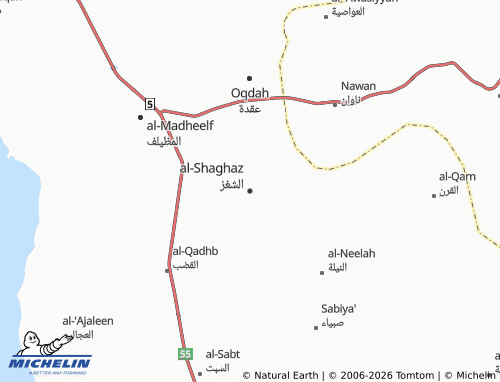 Carte MICHELIN al-Shaghaz - ViaMichelin