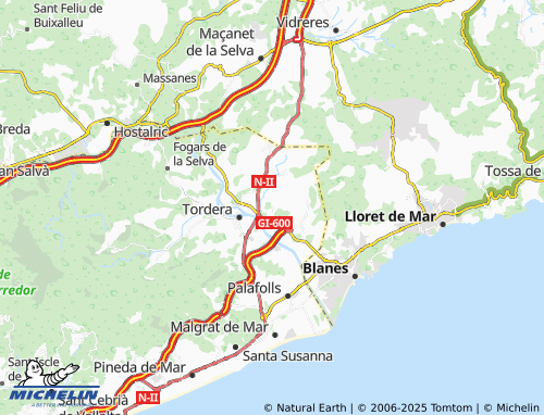 MICHELIN El Mas Mora map - ViaMichelin