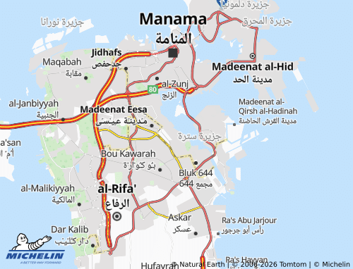 MICHELIN Al Nasfa map - ViaMichelin