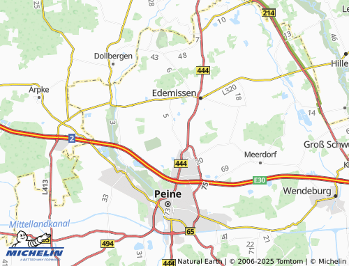 MICHELIN-Landkarte Wendesse - ViaMichelin