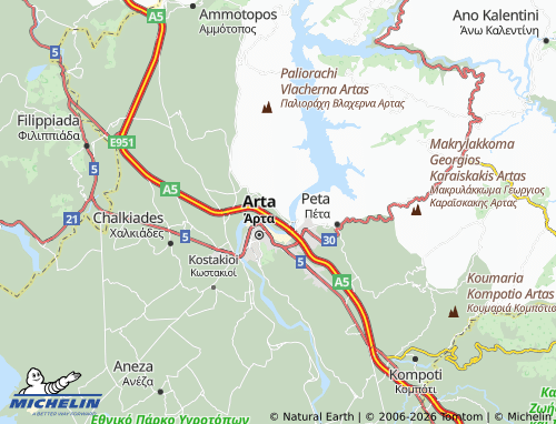 MICHELIN Vlacherna map - ViaMichelin