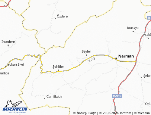 MICHELIN Karadağ map - ViaMichelin