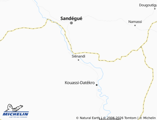 MICHELIN-Landkarte Siénandi - ViaMichelin