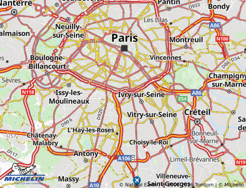 Mapa MICHELIN Gentilly - ViaMichelin
