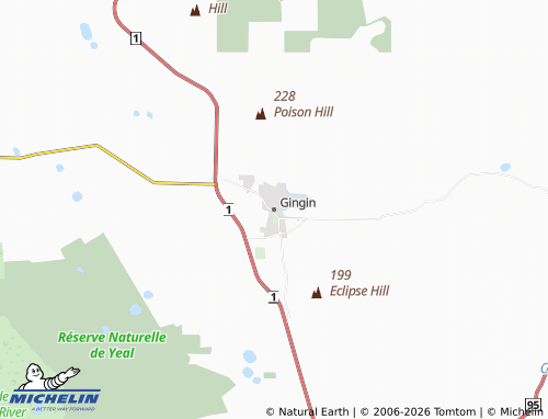 MICHELIN Gingin map - ViaMichelin