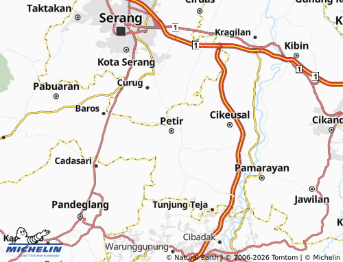 Mappa MICHELIN Petir - ViaMichelin