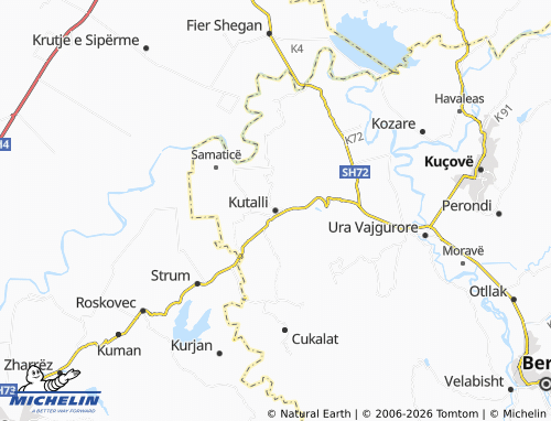 Carte MICHELIN Kutalli - ViaMichelin