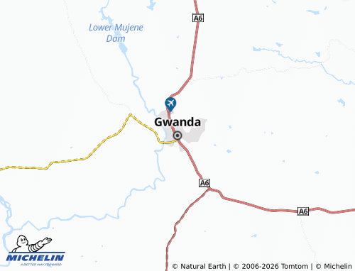 Mapa MICHELIN Gwanda - ViaMichelin