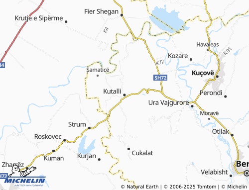 MICHELIN Kutalli map - ViaMichelin