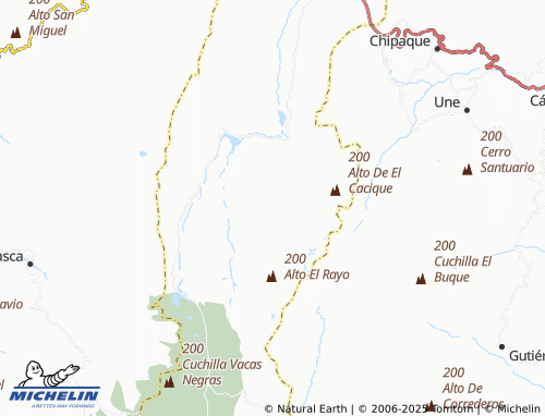 MICHELIN Los Arrayanes Rural map - ViaMichelin