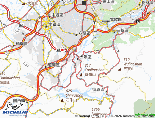 Kaart MICHELIN da xi qu - ViaMichelin