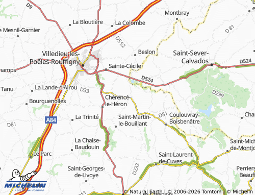 MICHELIN La Chapelle-Cécelin map - ViaMichelin