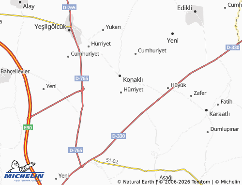 Kaart MICHELIN Hürriyet - ViaMichelin