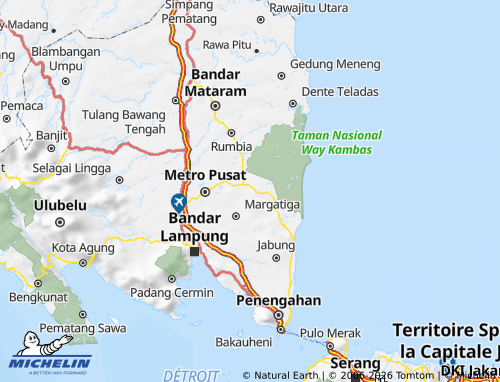 MICHELIN Lampung Timur map - ViaMichelin