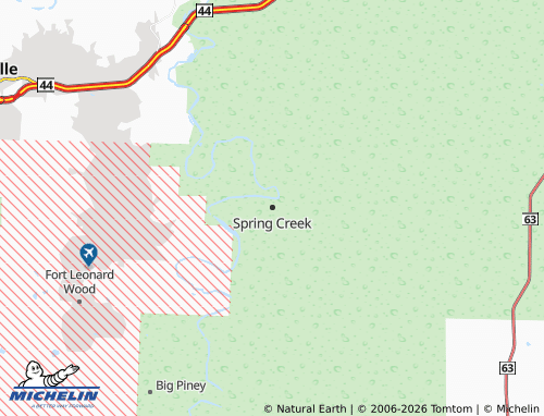 Mappa MICHELIN Spring Creek - ViaMichelin