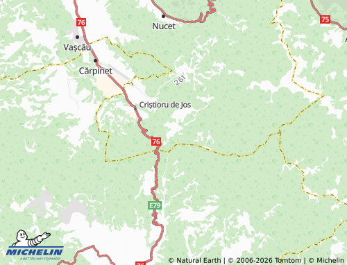 MICHELIN Criștioru De Sus map - ViaMichelin