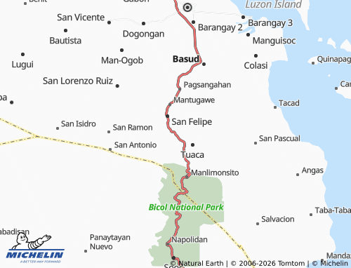 MICHELIN Caayunan map - ViaMichelin