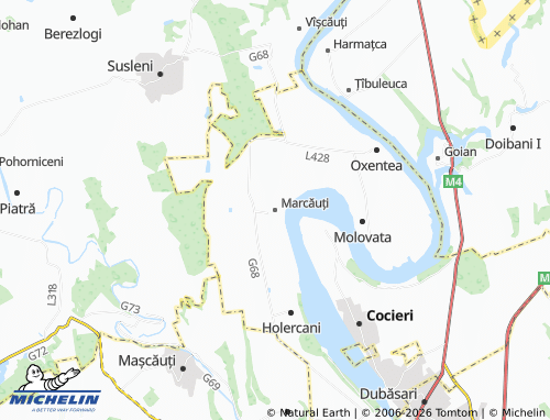 MICHELIN Marcăuți map - ViaMichelin